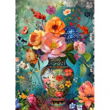 DUTCH LADY DESIGNS GREETING CARD Floral Vase 10